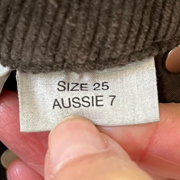 ROLLA'S Dusters Bootcut Espresso Corduroy Pants Size 25 High Rise Slim Boot New - Picture 13 of 16